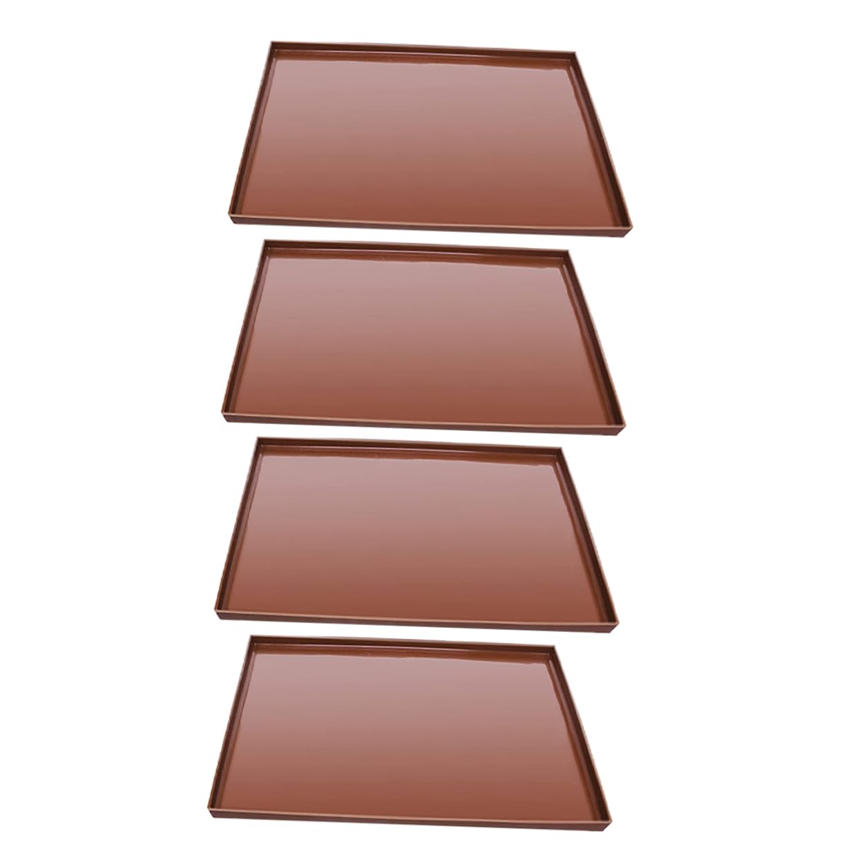 CIYODO 4pcs Silicone Mat Set Oven Safe Dehydrator Sheets Baking Tray Liner for Easy Cleaning