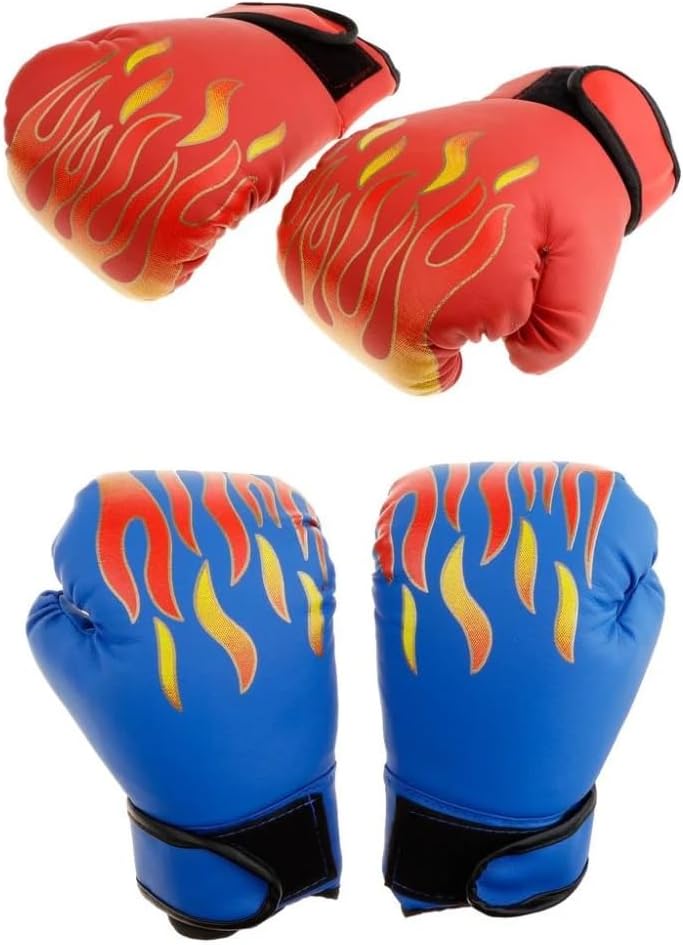 – High- PU Boxing Gloves with Thick Padding Youth Training for Kick Muay Thai Punching Bag Practice Equipment