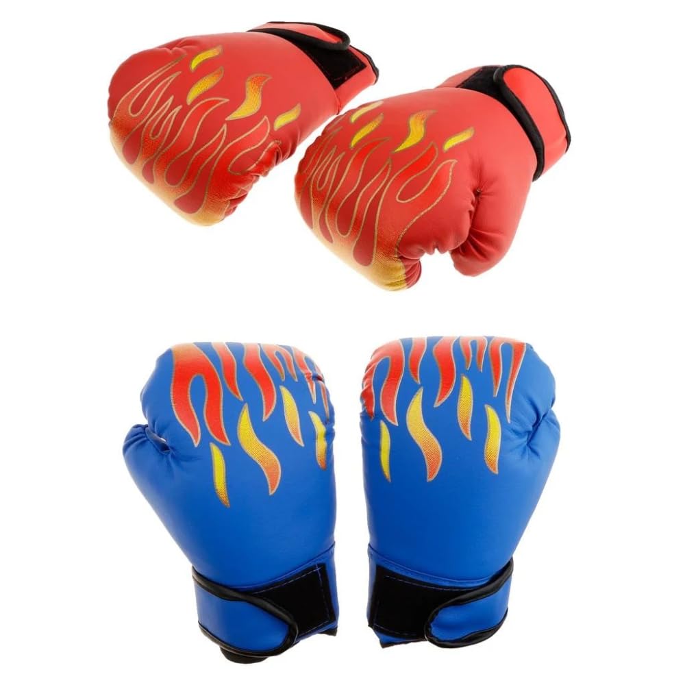 – High- PU Boxing Gloves with Thick Padding Youth Training for Kick Muay Thai Punching Bag Practice Equipment