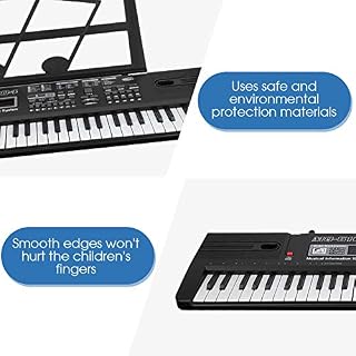 Piano à Clavier Électronique à 61 Touches, Orgue Électronique Portable Avec Microphone Et Pupitre, Jouet Pour Enfants De Clavier De Musique Pour Débutants - Les Beatles, Paul McCartney, John Lennon, RIngo Starr, George Harrison Piano à Clavier Électronique à 61 Touches, Orgue Électronique Portable Avec Microphone Et Pupitre, Jouet Pour Enfants De Clavier De Musique Pour Débutants – Image 5