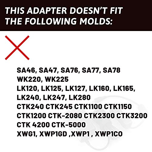 9V Power Supply For Guitar Pedals, Ac Dc Power Cord, Adapter For Boss Effects Pedal, Roland Musical Instruments, Distortion, Casio Keyboard, Psa-120S, Ul Listed, 850Ma, Center Negative #TOP5