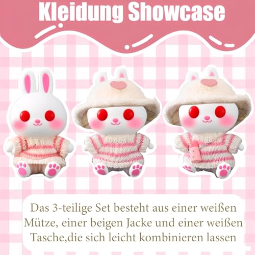 Esshogo 1 Set Kleidungsset für LBB Puppe, Bekleidung für 17cm Plüsch, Kleidung für Puppe, Puppenkleidung, Kleidung für 17 cm große Puppe