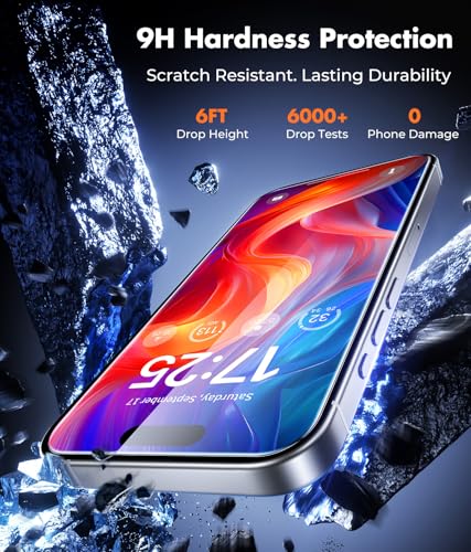 Image of UNBREAKcable 2-Pack Screen Protector for iPhone 16 Pro,Tempered Glass