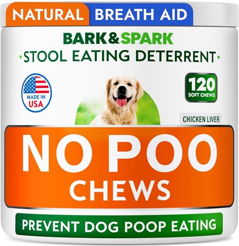 No Poo Chews for Dogs - Coprophagia & Stool Eating Deterrent with Probiotics, Digestive Enzymes &...