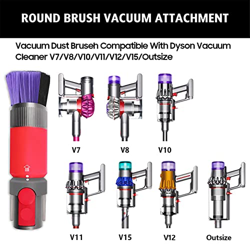 Scratch-free Dusting Brush Attachment Replacement Compatible with Dyson Outsize V7 V8 Cyclone V10 V11 V12 Detect Slim V15 Detect Vacuum Cleaner