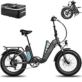 【Double Battery for Record Range】Thanks to two 48V 10.4Ah lithium batteries (total 20.8Ah), the batteries can be removed for charging. This electric bike offers a range of up to 160 km in assisted mode and 115 km in pure electric. The batteries are r...