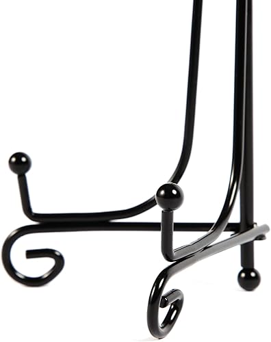 Miniatura 7 de Juvale Paquete de 4 soportes de exhibición de caballete de hierro, caballete decorativo de 5 pulgadas para mesa, platos, imágenes, pinturas,