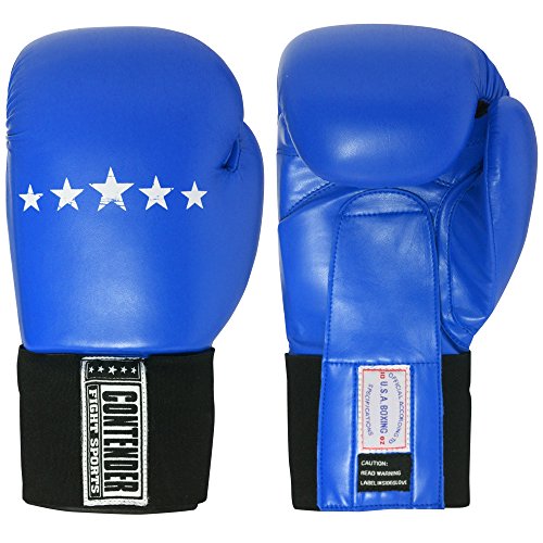 Contender Fight Sports Amateur Competition Gloves (Blue, 12-Ounce)