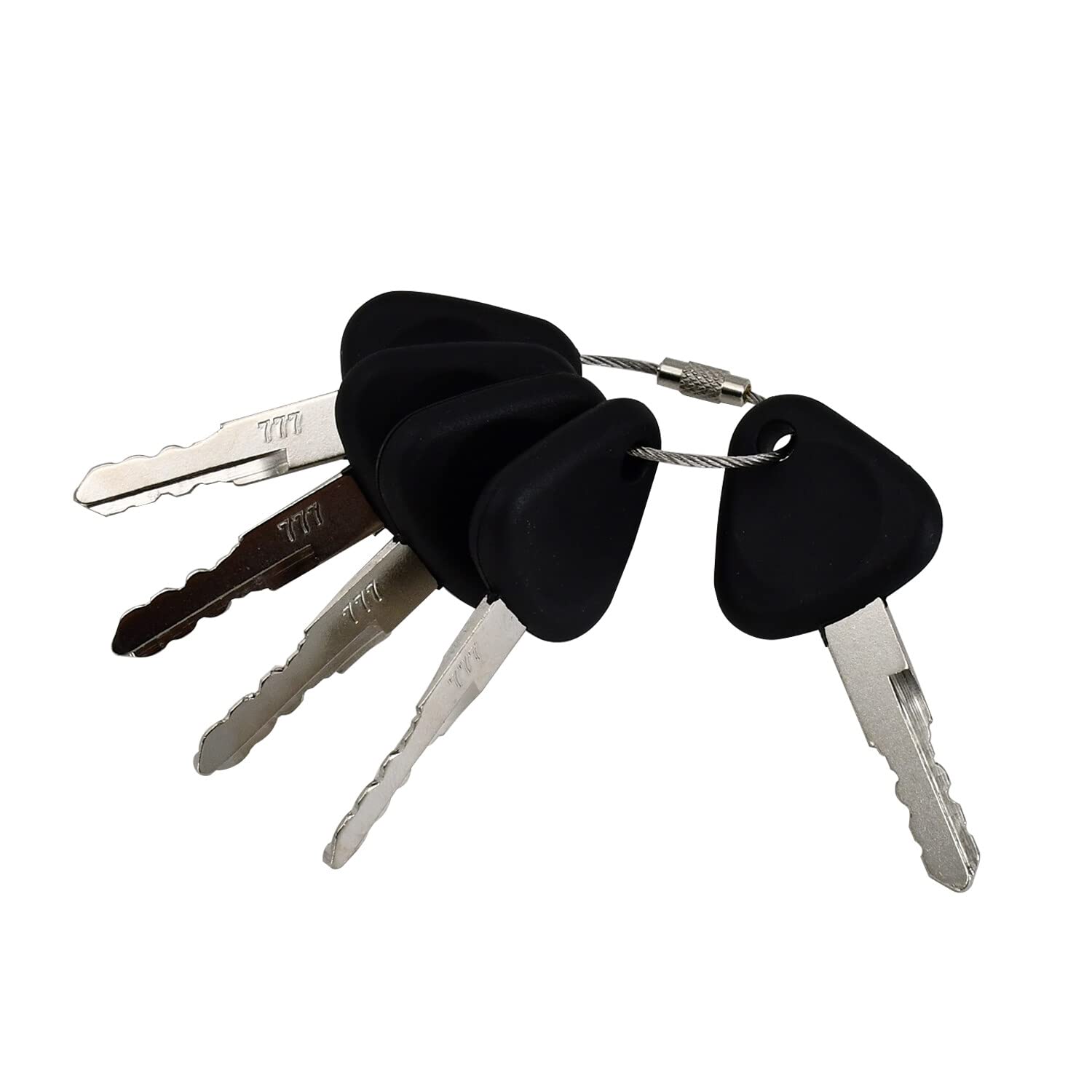 5 Pcs Ignition Keys 777 Compatible with Clark Forklift Compatible with Samsung Excavator Compatible with Volvo Excavator