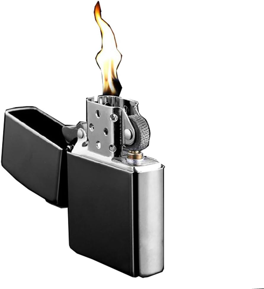 Zorro lighter kerosene lighter black ice red crown thin