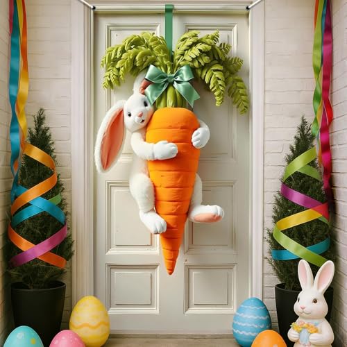 LIZANQU Ostern Türabdeckung, 90×180cm Osterdeko Tür, Ostern-Hintergrundstoff, Osterbanner Dekorationen, Oster Dekorationen, für Osterndeko Outdoor Frühlingsdeko (A)