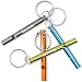 Aluminio Silbatos, FineGood 4 Pack Silbatos Supervivencia Emergencia con Cadena Anillos para...