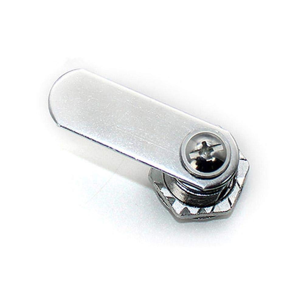 Zamek krzywkowy metalowy, Zamki do szafek, Blokada szafki 4 szt. 16/20/25/30 mm 8 kluczy Bezpieczna blokada krzywkowa Drzwi biurowe Szafka Skrzynka Blokada szafki List Szafa Szuflada Szafka(25mm)