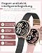 NAIXUES Smartwatch Damen mit Telefonfunktion, 1,39' Touchscreen Fitnessuhr 120+ Sportmodi...