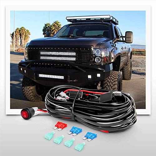 Nilight Led Light Bar 22Inch 480W Triple Row Flood Spot Off Road Driving Lights 2PCS 4 Inch 60W Cube LED Pods Lights with Off-Road Wiring Harness-3 Leads for Boat Truck UTV ATV, 2 Year Warranty
