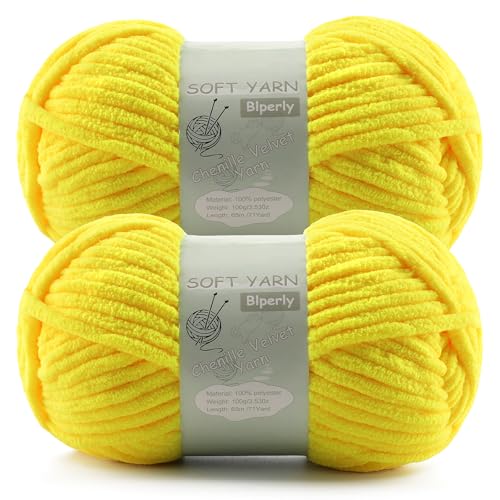 Chunky Chenille Yarn Velvet Soft Super Bulky Size 6 for