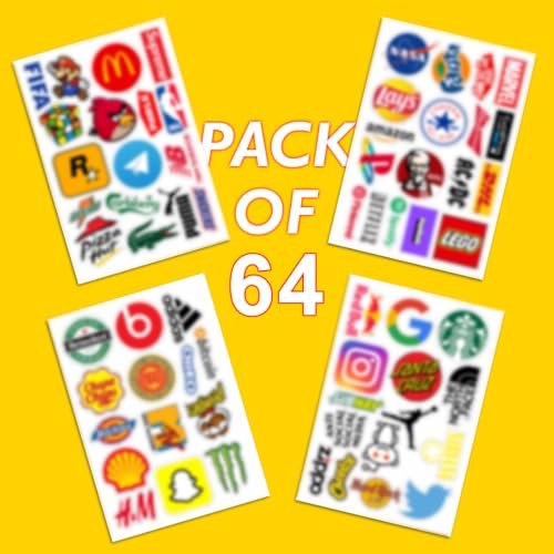 Image of CodersParadise 60-Piece Random Aesthetic Vinyl Stickers | Cool, Self-Adhesive, Waterproof & Residue-Free Stickers for Laptop, Journal, Guitar & Mobile Case (5.1 x 7.6 x 5.1 cm)