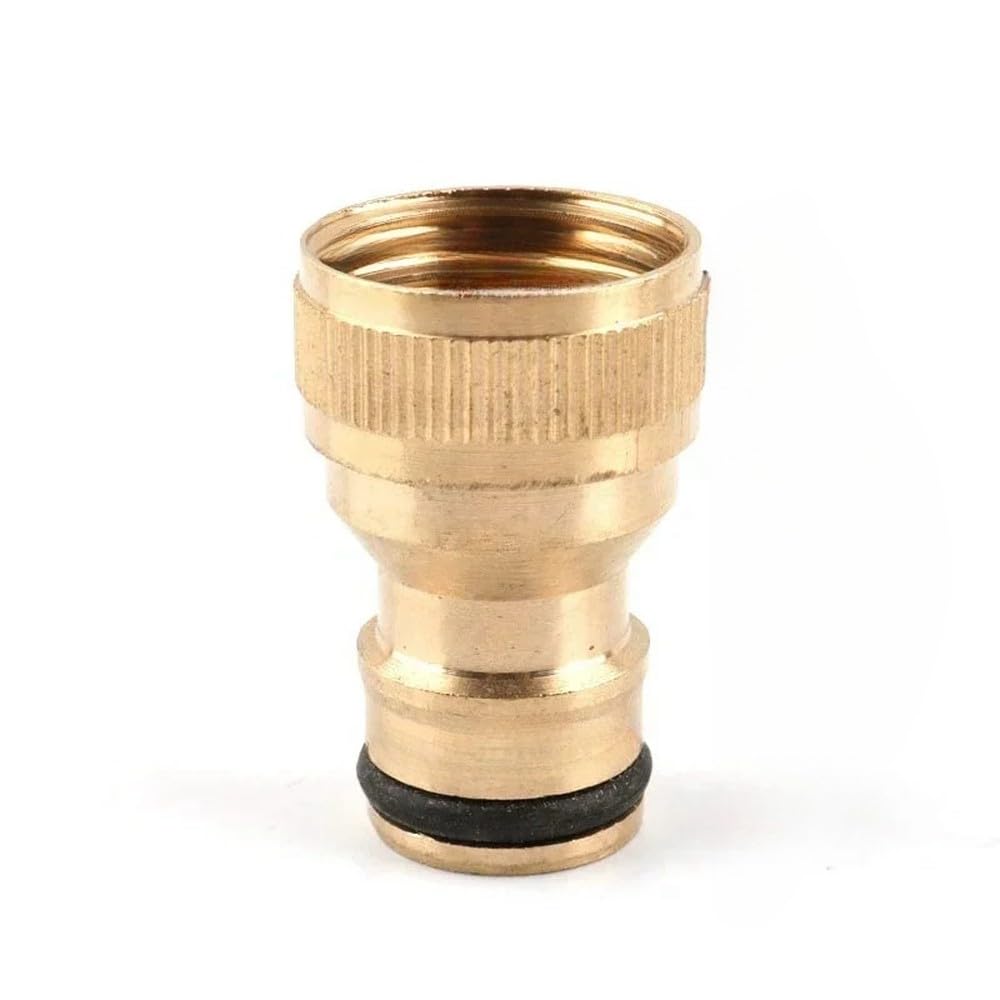 Conector rápido de latón de 1/2" a 3/4" y 1" para riego de jardín, Adaptador de Boquilla de Grifo, Juntas para Pistola de Agua, Macho, 3L4, latón