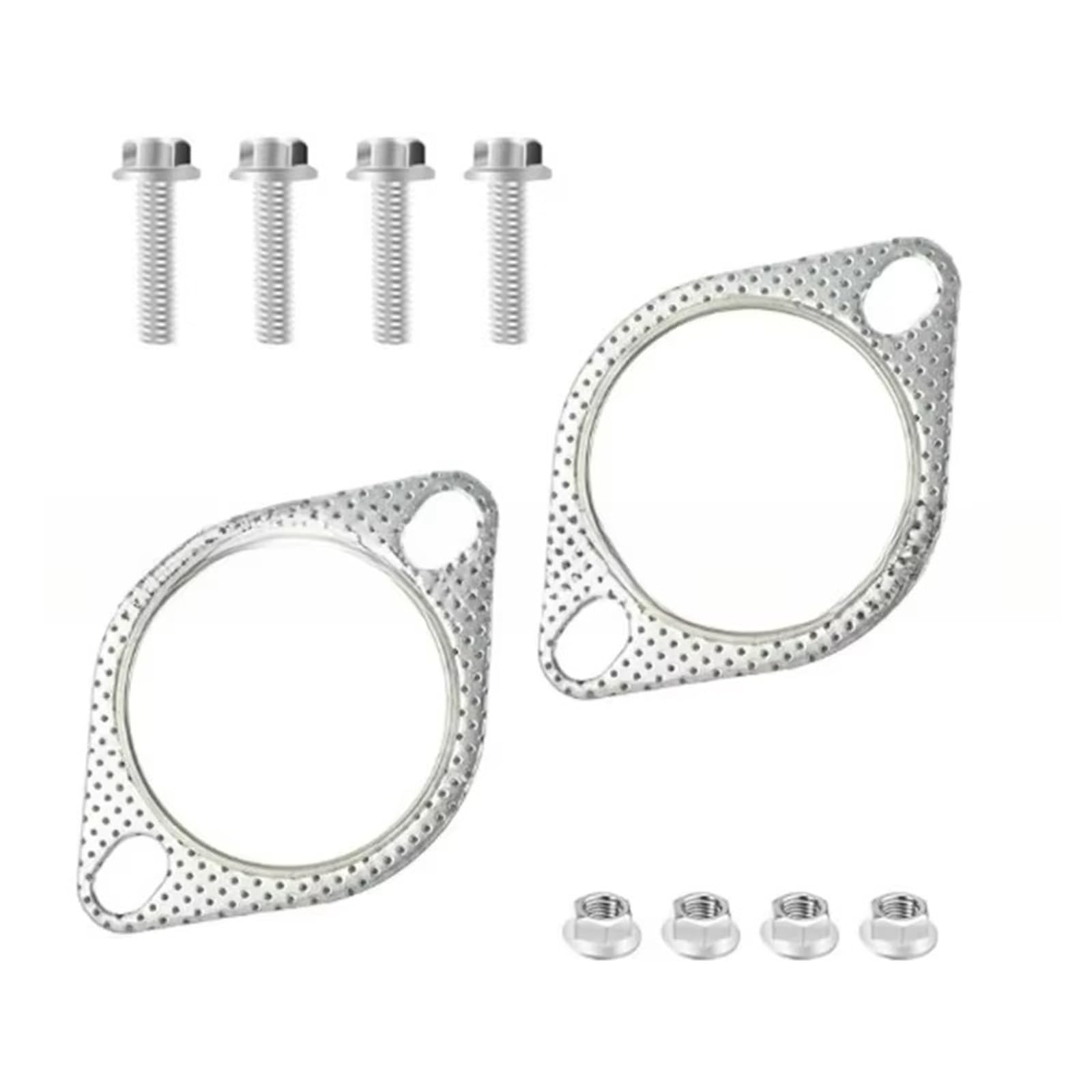 Guarnizione valvola EGR 2 Pezzi 76 Mm Flangia Guarnizione Tubo Di Scarico Auto Metallo Multistrato Rinforzato Accessori Per Automobili