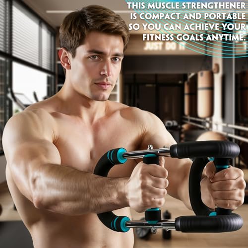 U förmiger Chest Arm Exercise Equipment, Tragbarer Power Twister, Brusttrainer für Männer, Verstellbares Brusttrainer, Brust Trainer für Unterarme, für Schulter, Arm und Brustübungen