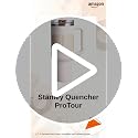 Image of Stanley Quencher ProTour Flip Straw Tumbler with Leakproof Lid 40 oz | Built-In Straw and Handle | Cup Holder Compatible for Travel | Insulated Stainless Steel Cup | BPA-Free | Rose Quartz Fade