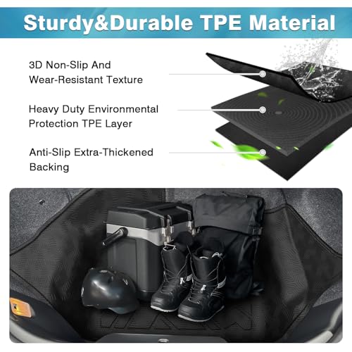 Image of Mixsuper Cargo Liner for Mazda MX-5 MX5 Miata 2016-2025, Trunk Mat for MX5 Miata Accessories Cargo Mat Rear Trunk Liner Black