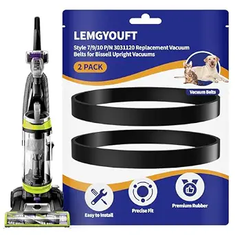 Replacement Belt for Bissell Vacuum (Style 7/9/10, 2-Pack)