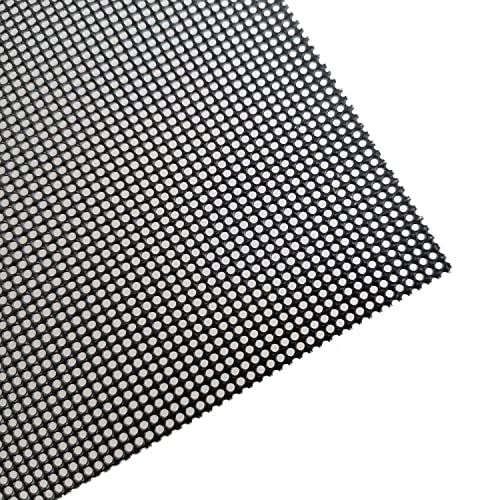 Carligo Heavy-Duty Car Grill Mesh, SS304 Metal Stainless Steel, Black PVC Coated, 13" X 43.3" Multifunctional Mesh Sheet for Automotive Front Bumper Grill Inserts