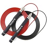 High-Speed Jump Rope Skipping Rope - Adjustable Self Locking Workout Jumping Rope Weighted Skip Rope...