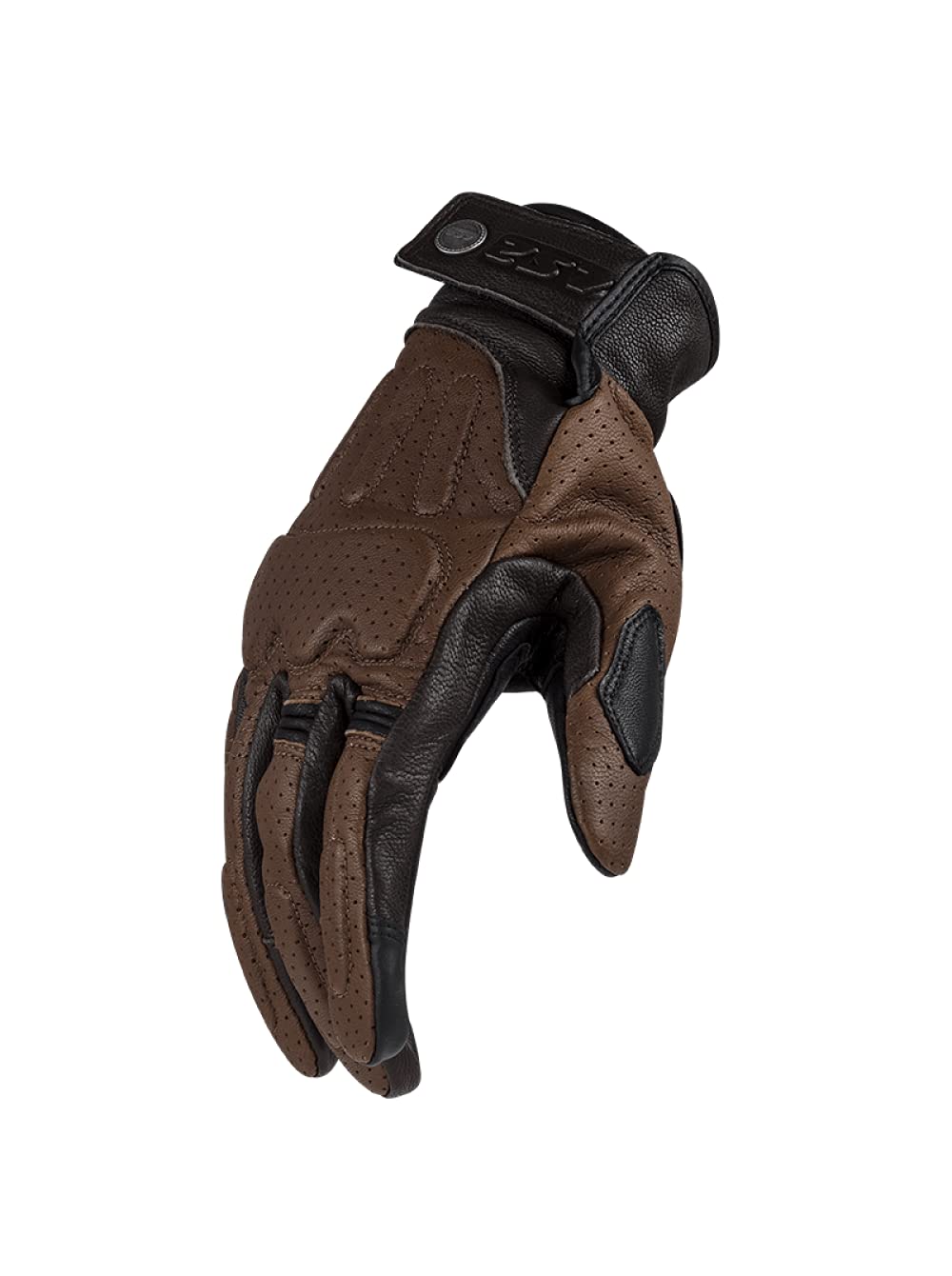 LS2 70040S0164M - Guantes para moto Rust, hombre, marrón, talla M