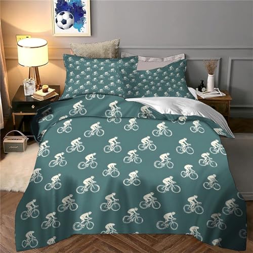 Parure de lit double 200x200cm au design numérique premium