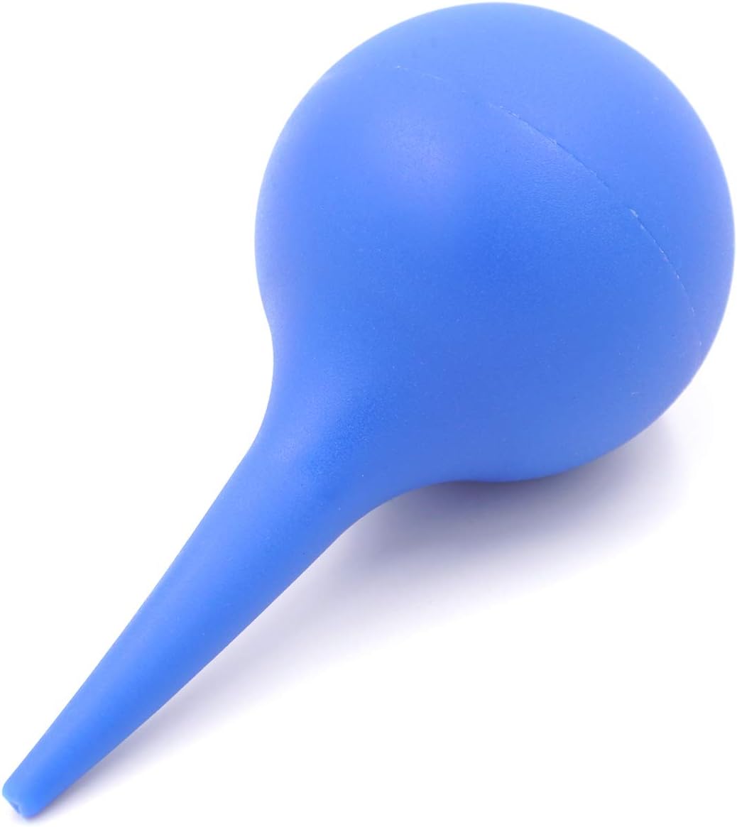 Honbay 75ml Rubber Squeeze Bulb Ear Syringe Ball Laboratory Tool (Blue)