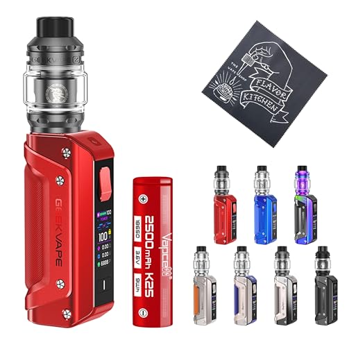 �y3/S100�z GEEK VAPE Aegis SOLO 3 S100 �M�[�N�x�[�v �C�[�W�X �\�� 3 �o�b�e���[��FlavorKitchen�I���W�i��VAPE�N���X����/VAPE(�x�C�v)���� �X�^�[�^�[�Z�b�g (Red)