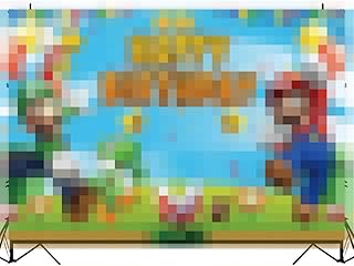 Game Characters Décorations de fête, Vinyle Contexte Chiffon,Photo Studio Props Fournitures de Fête de Photographie Décoration de fête à la Maison 120*80cm