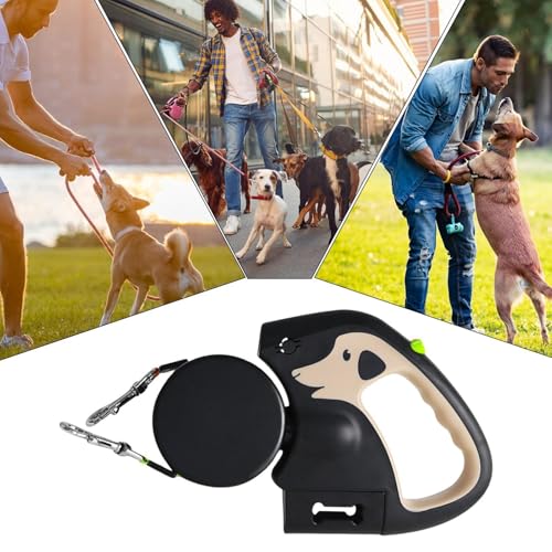 Laisse rétractable pour chien corde extensible solide pour taille moyenne - 5