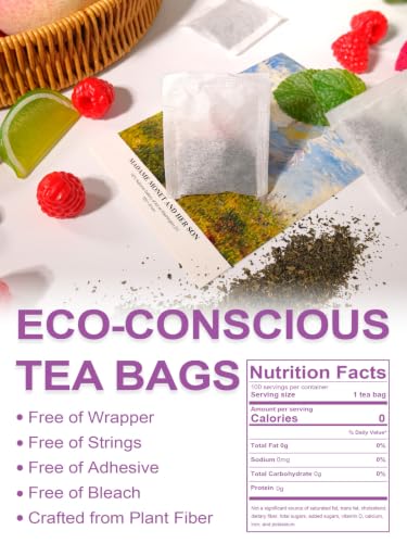 Image of TeeLux Decaf Passion Fruit & Raspberry Green Tea, Aromatic & Smooth, 100 ct
