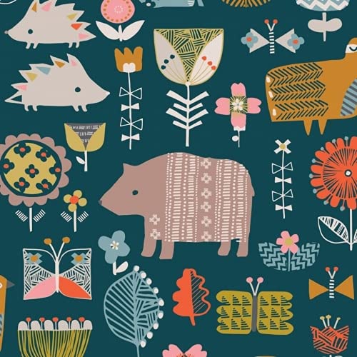Dashwood Studio Cotton Poplin Fabric Navy - per Yard