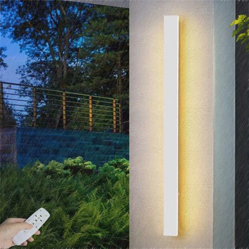 Applique murale extérieure LED dimmable IP65 de 30cm avec télécommande