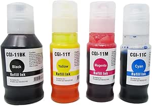 Botellas De Tinta Para La Impresora Canon Pixma G3501
