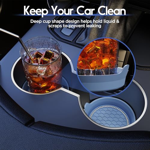 Image of Amooca 4-Pack Car Cup Holder Coaster Bling Crystal Rhinestone Car Interior