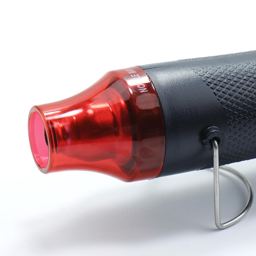 Mini pistolet à air chaud UE portable avec gaine thermorétractable - Accessoire pour bricolage en résine acrylique - Film rétractable - Idéal pour le gaufrage, le bricolage, le