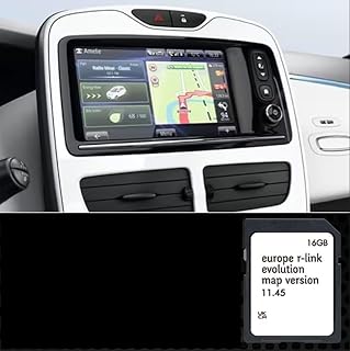 Mise à Jour GPS Europe 2025 (v11.45) – Carte SD – Compatible avec Renault R-Link (Tomtom Live) & RLINK Evolution