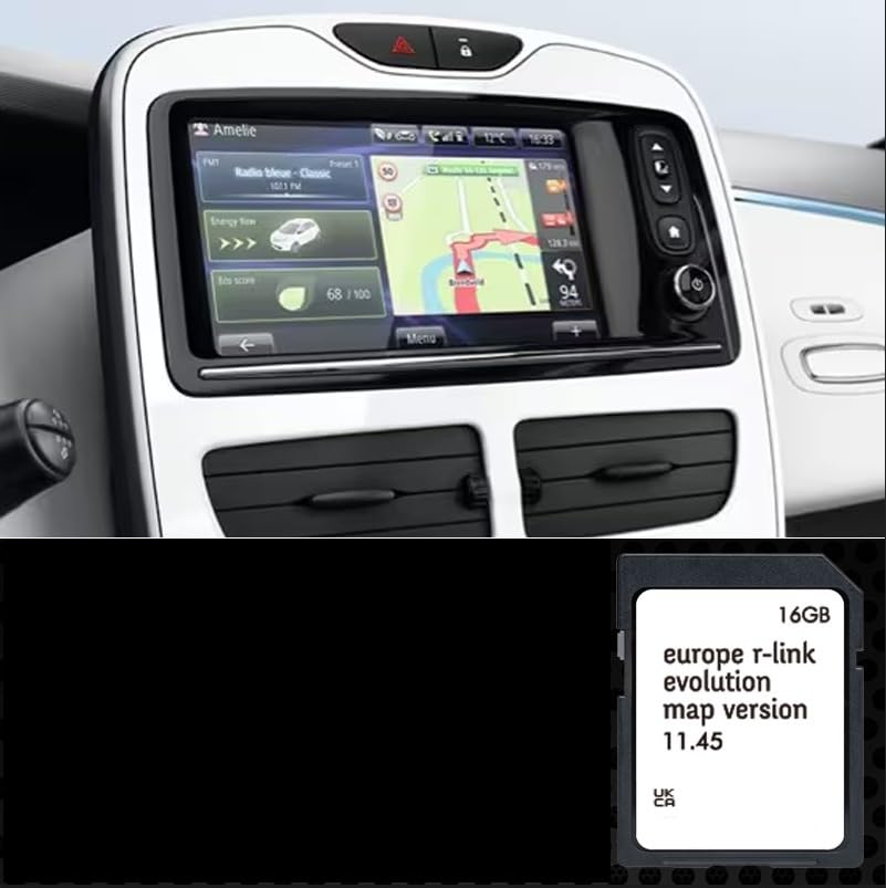 Generisch Kartenaktualisierung (GPS-Navigation) - Europa 2025 - Version 11.45 – kompatibel mit Renault R-Link (Rlink)