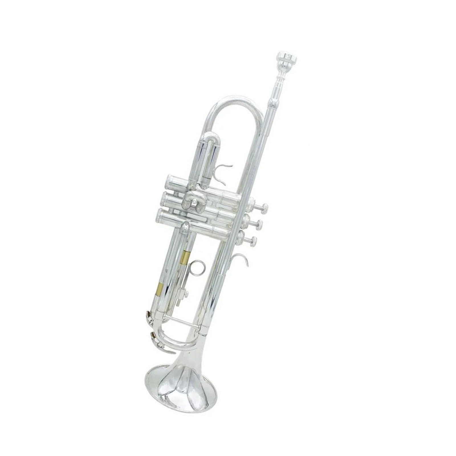 trąbka instrument Srebrny zestaw trąbek orkiestrowych na imprezę mosiądz z akcesoriami wykwintna trąbka blaszana