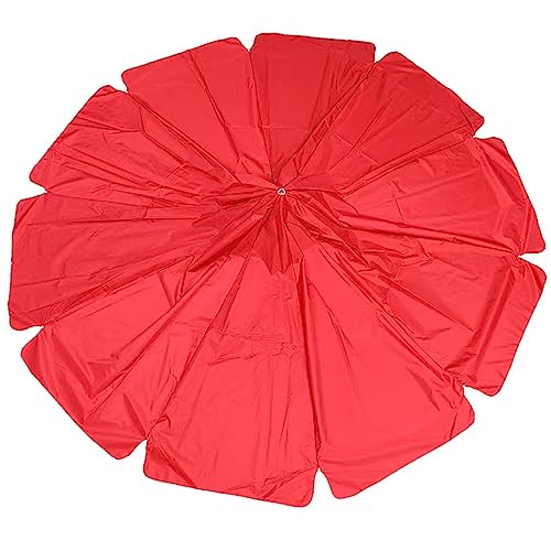 Auvent de remplacement rouge pour réparer un parasol déchiré de 9 à 12 pieds
