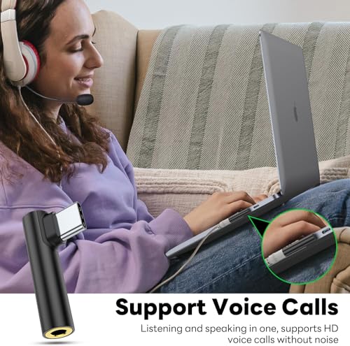 Image of iQOO Type C to 3.5mm Audio Jack Adapter | USB-C to Aux Headphone Converter with DAC Chip | Supports Mic & Volume Control | Compatible with iQOO 13, Neo 10, Z10, Vivo & Android