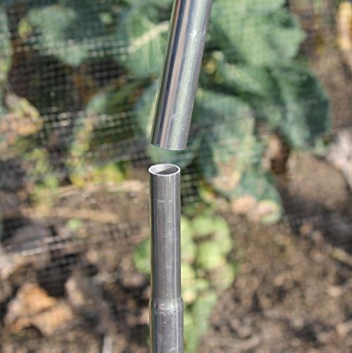 19mm Aluminium High Top Garden Allotment Raised Bed Hoops - Extra Height (500mm extensions (Pack of 4)