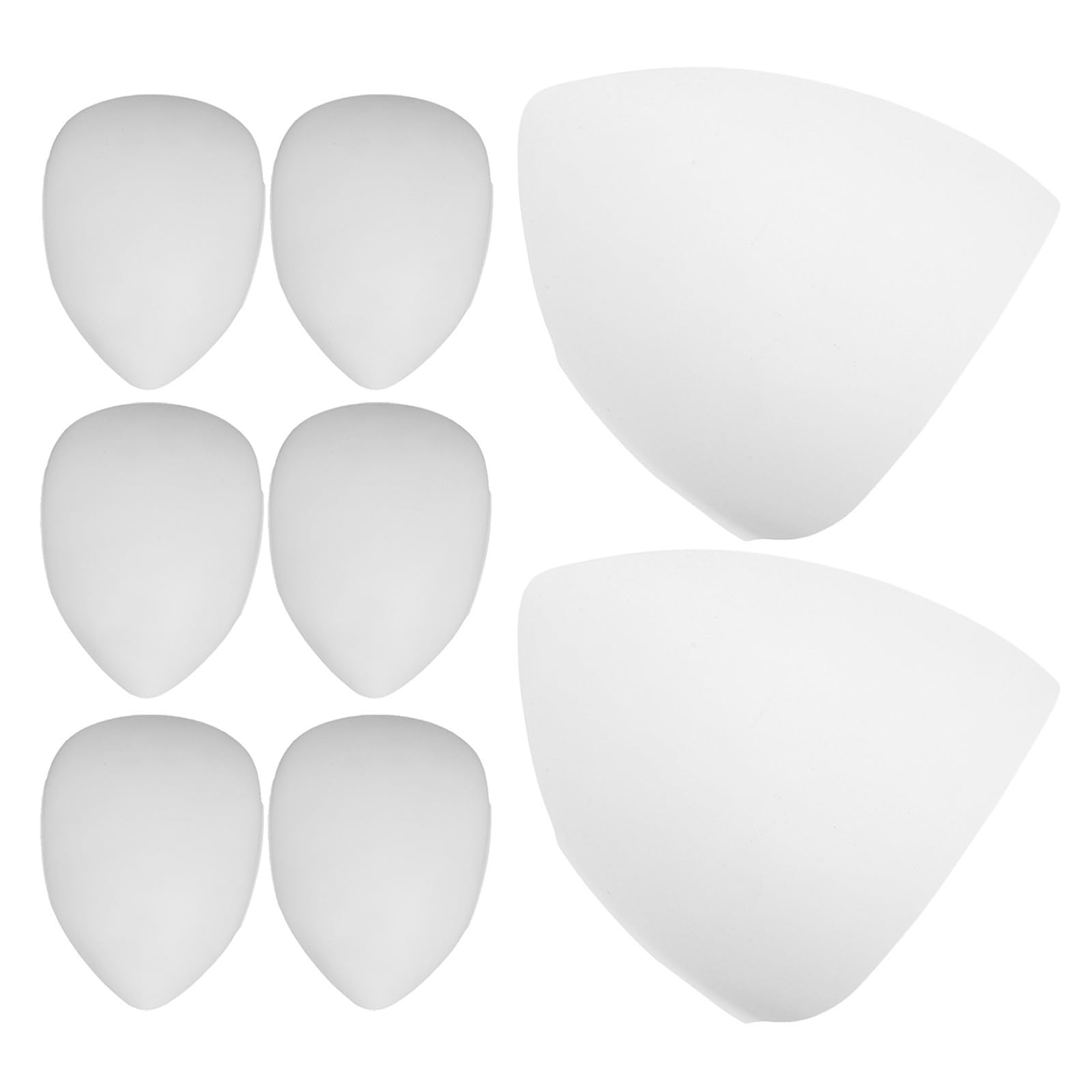 8pcs DIY Full Face Mask Blank Paintable PVC White for Halloween Season
