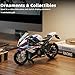 Risopen for BMW S1000RR 1:12 Motorcycle Model Toy Metal Die-cast with Plastic Motorcycle Model Moto Gift for Adult