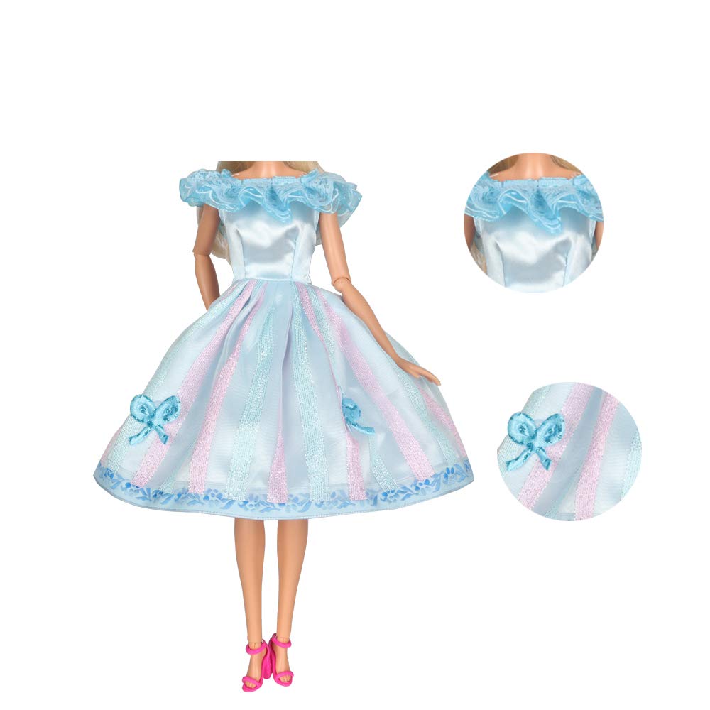 Amazon.co.jp: 6セット 人形用ドレス 服 Tanoshow 手作り ジェニー用服